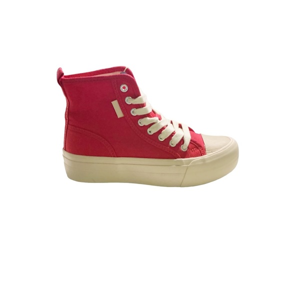 NWT. Zara Kids Red High-Top Sneakers. Size 2,5. - Picture 2 of 13